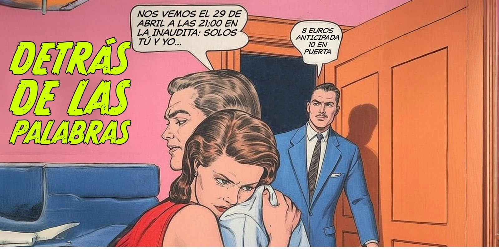 cartel anunciador del evento 'Detrás de las palabras'