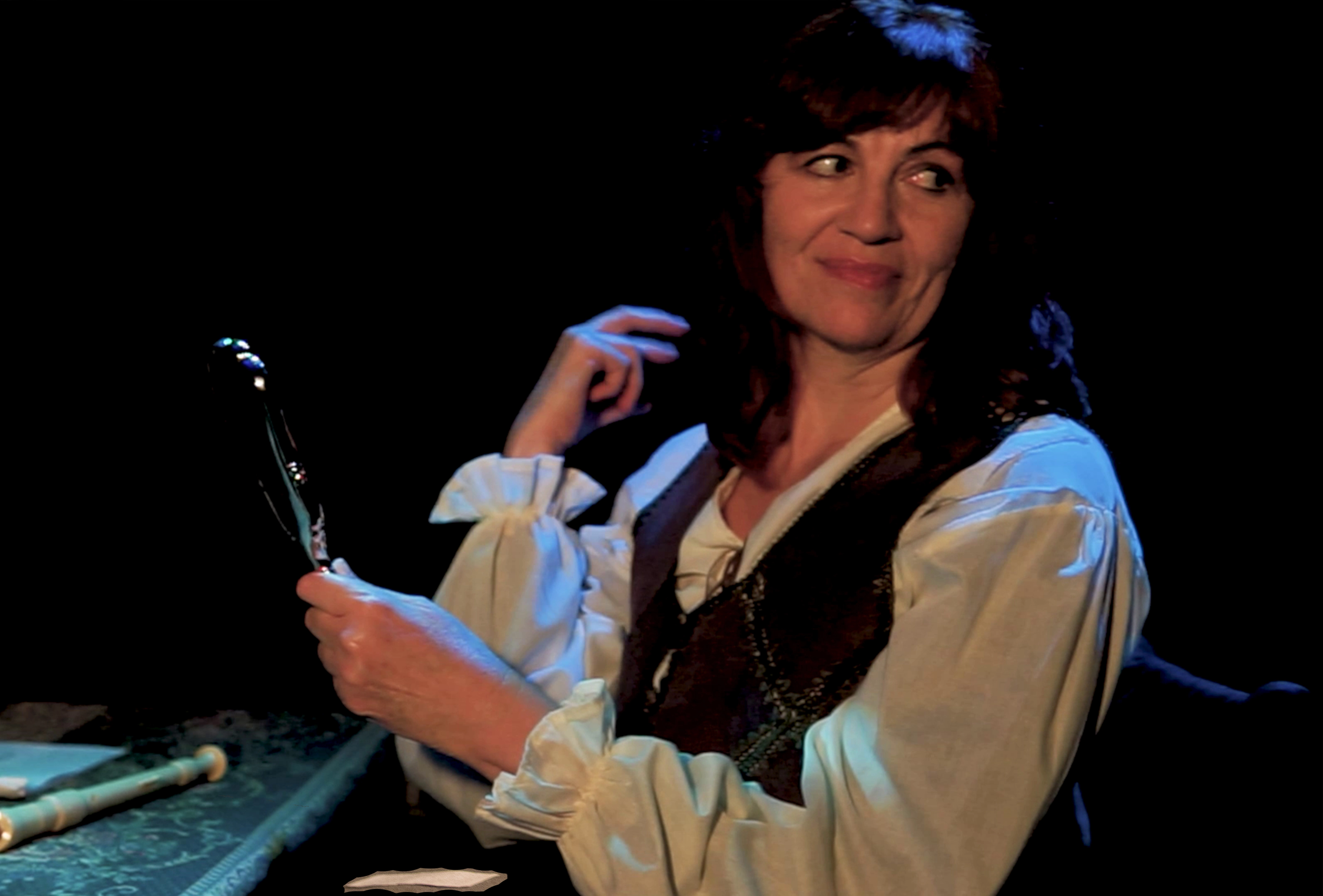 Uno de los momentos durante una representación de Rima discordante